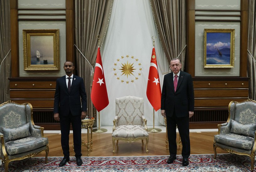 Cumhurbaşkanı Erdoğan, Somali Adalet Bakanı Nur’u kabul etti