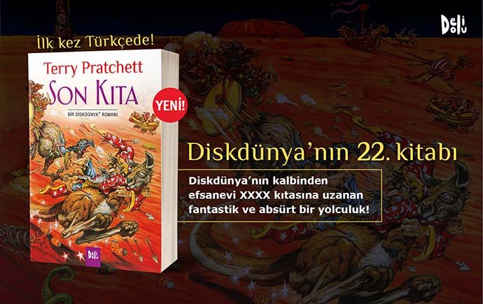 Efsane yazar Sör Terry Pratchett’ın “Son Kıta” adlı kitabı raflardaki yerini aldı