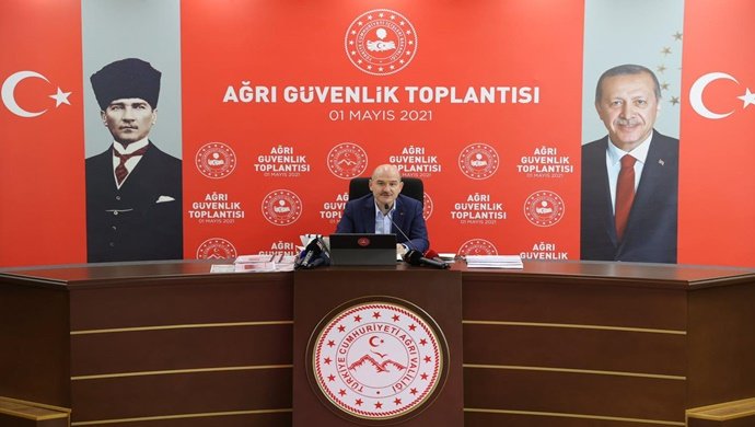 Bakan Soylu’ nun Başkanlığında Ağrı Valiliği’nde Güvenlik Toplantısı Gerçekleştirildi