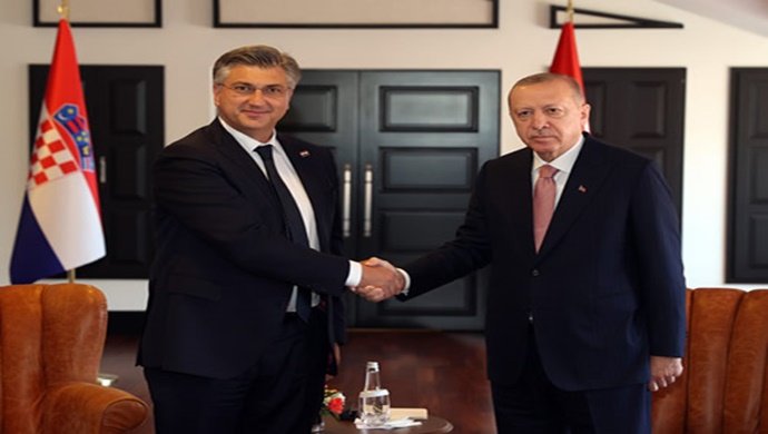 Cumhurbaşkanı Erdoğan, Hırvatistan Başbakanı Plenkovic’i kabul etti