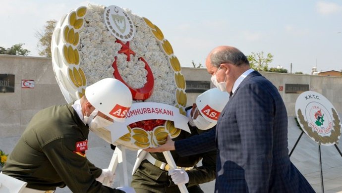 Cumhurbaşkanı Ersin Tatar, Beyarmudu şehitleri anma törenine katıldı