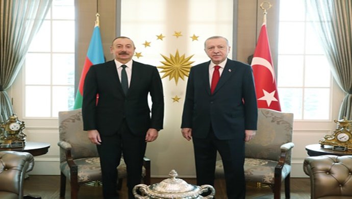 Cumhurbaşkanı Erdoğan, Azerbaycan Cumhurbaşkanı Aliyev ile görüştü