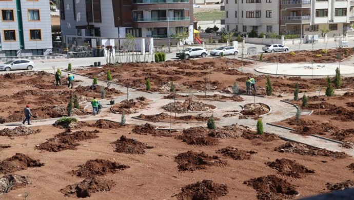 KARAKÖPRÜ’DE YENİ PARKLAR AĞAÇLARLA YEŞİLLENİYOR