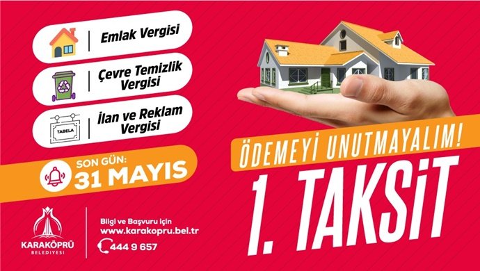 KARAKÖPRÜ BELEDİYESİNDEN VERGİ UYARISI