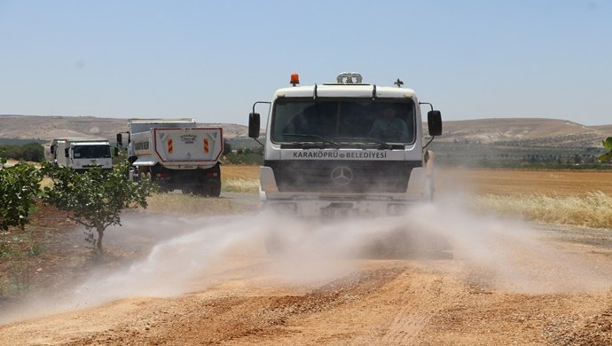 KARAKÖPRÜ KIRSALINDA ÜST YAPI ÇALIŞMALARI SÜRÜYOR