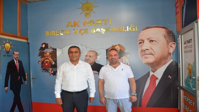 Mehmet Tevfik Gülsoy `dan Ak Parti Birecik İlçe Başkanı Halil Yavuz `a ziyaret