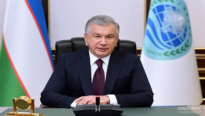 Özbekistan Cumhurbaşkanı Shavkat Mirziyoyev’in Şangay İşbirliği Teşkilatı Üye Devletleri Başkanları Toplantısında Konuşması