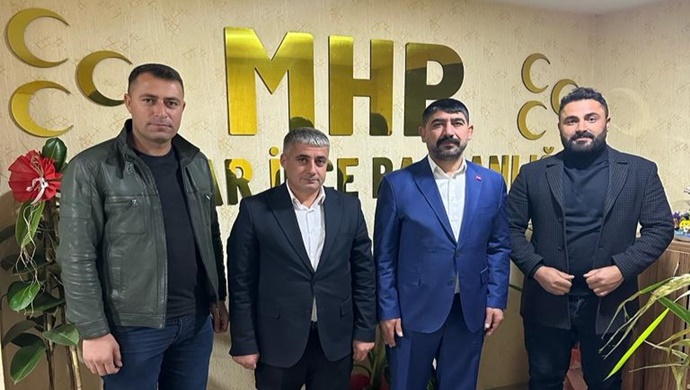 ALİ CUMA AKPİRİNÇ `TEN MHP BAĞLAR İLÇE BAŞKANI EKREM ZAZAOĞLU `NA ZİYARET