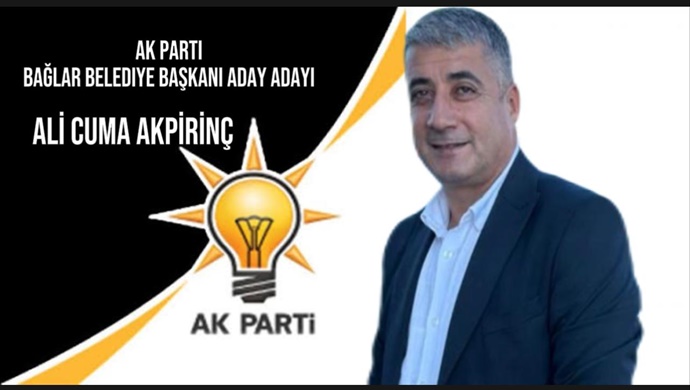 ALİ CUMA AKPİRİNÇ AK PARTİ BAĞLAR BELEDİYE BAŞKAN ADAY ADAYI OLDU