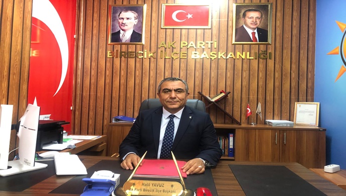 AK PARTİ BİRECİK İLÇE BAŞKANI HALİL YAVUZ `DAN 23 NİSAN MESAJI