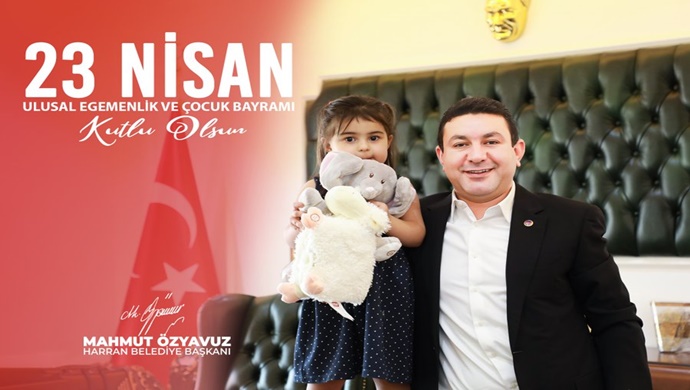 23 NİSAN ÇOCUK BAYRAMI, HARRAN’DA COŞKUYLA KUTLANDI ,BAŞKAN ÖZYAVUZ KOLTUĞUNU MİNİK MELEK’E DEVRETTİ