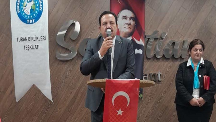 TURAN BİRLİKLERİ TEŞKİLATI ONURSAL BAŞKANI AHMET KIRAN SAMSUN İL TEŞKİLATI AÇILIŞINA KATILDI